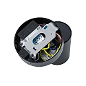 Leseleuchte CAN TILT ROUND USB, IP20, GU10, runde Basis mit Schalter + USB A+C Port + Schalter, kardanisch, schwarz