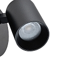 Leseleuchte CAN TILT ROUND USB, IP20, GU10, runde Basis mit Schalter + USB A+C Port + Schalter, kardanisch, schwarz