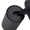 Leseleuchte CAN TILT ROUND USB, IP20, GU10, runde Basis mit Schalter + USB A+C Port + Schalter, kardanisch, schwarz