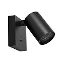 Deko-Light Leseleuchte CAN TILT SQUARE BASE MIX�N MATCH 1/3, IP20, eckige Basis mit Schalter, GU10, ohne Schirm, schwarz