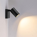 Deko-Light Leseleuchte CAN TILT SQUARE BASE MIX�N MATCH 1/3, IP20, eckige Basis mit Schalter, GU10, ohne Schirm, schwarz