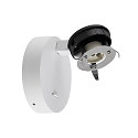 reading lamp CAN TILT ROUND BASE MIX'N MATCH 1/3 round, with switch, without shade, cardanic swivelling GU10 IP20, white 