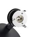Deko-Light reading lamp CAN TILT ROUND BASE MIX'N MATCH 1/3 round, with switch, without shade, cardanic swivelling GU10 IP20, black 