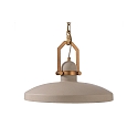 Deko-Light Concrete pendant luminaire CYGNI, � 40cm, chain suspension 150cm, E27, grey