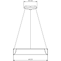 Deko-Light LED pendant luminaire SCULPTORIS 60, 40W, 4000K, 150�, matt white