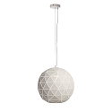 Pendant luminaire ASTEROPE RUND 500, E27, matt white