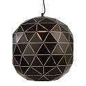 Deko-Light Pendelleuchte ASTEROPE RUND 500, E27, schwarz matt