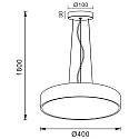 Deko-Light pendant luminaire MENKAR 40 IP20, black
