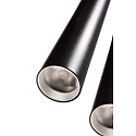 pendant luminaire SLIM DIM 3 flames, long, UGR < 19 IP20, deep black dimmable