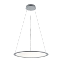 Deko-Light pendant luminaire round IP40, grey, transparent dimmable
