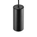 Deko-Light Spot-Spot-Pendelleuchte CAN 150, IP20, Kopf 15cm / Textil-Kabel max. 170cm, GU10, starr, schwarz