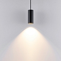 Deko-Light Spot-Spot-Pendelleuchte CAN 150, IP20, Kopf 15cm / Textil-Kabel max. 170cm, GU10, starr, schwarz