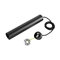Deko-Light Spot-Spot-Pendelleuchte CAN 350, IP20, Kopf 35cm / Textil-Kabel max. 170cm, GU10, starr, schwarz