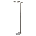 LED floor lamp OFFICE TWO, Up / Down, 80W 4000K 8300lm 2065cd 115� / 75�, UGR<19, dimmable, Alu silver