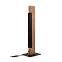Deko-Light LED Tischleuchte MADERA Holzleuchte, 120�, 7W, 3000K, 560lm, IP20, dimmbar, braun / schwarz