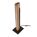 Deko-Light LED Tischleuchte MADERA Holzleuchte, 120�, 7W, 3000K, 560lm, IP20, dimmbar, braun / schwarz