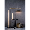 Deko-Light LED Tischleuchte MADERA Holzleuchte, 120�, 7W, 3000K, 560lm, IP20, dimmbar, braun / schwarz