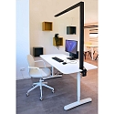 Deko-Light table lamp OFFICE THREE STANDARD MOTION up / down, with sensor, with touch dimmer IP20, deep black dimmable