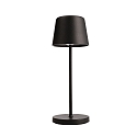 battery table lamp CANIS MINI CCT Switch, with touch dimmer IP65, black matt dimmable