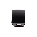 Deckenaufbau-Strahler BENGALA, IP20, eckig, 9.6cm, GU10 max. 50W, drehbar / schwenkbar, Aluminium, schwarz