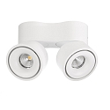 Deko-Light LED Deckenstrahler UNI II DOUBLE TILT, IP20, 2-flammig, CRi >90, kardanisch, dimmbar, 20W 3000K 1350lm 36�, wei�