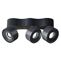 LED Deckenstrahler UNI II TRIPLE TILT, IP20, 3-flammig, kardanisch, dimmbar, 30W 3000K 2150lm 36�, schwarz