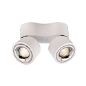 Deko-Light LED Deckenstrahler UNI II MINI DOUBLE TILT 21W, IP20, 2-flammig, CRi >90, kardanisch, dimmbar, 21W 2700K 1400lm 36�, wei�