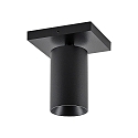 Deko-Light Deckenstrahler CAN TILT SQUARE, IP20, 1-flammig, eckige Basis, L�nge 11cm, GU10, verstellbarer Kopf, schwarz