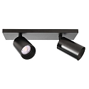 Deko-Light Deckenstrahler CAN TILT SQUARE, IP20, 2-flammig, eckige Basis, L�nge 30.5cm, 2x GU10, verstellbar, schwarz