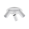 Deckenstrahler CAN TILT ROUND, IP20, 3-flammig, runde Basis, � 25cm, 3x GU10, verstellbar, wei�
