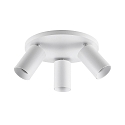 Deckenstrahler CAN TILT ROUND, IP20, 3-flammig, runde Basis, � 25cm, 3x GU10, verstellbar, wei�