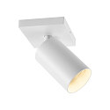 Deko-Light ceiling luminaire CAN TILT SQUARE BASE 11CM MIX'N MATCH 1/3 1 flame, square, without shade, cardanic swivelling GU10 IP20, white
