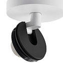 Deko-Light ceiling luminaire CAN TILT ROUND BASE � 8CM MIX�N MATCH 1 flame, round, without shade, cardanic swivelling GU10 IP20, white
