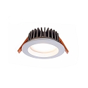 Recessed LED ceiling luminaire COB 95 round, 13W, current constant, 34,8V DC, 350mA, 3000K, white