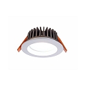  Recessed LED ceiling luminaire COB 95 round, 13W, current constant, 34,8V DC, 350mA, 4000K, white