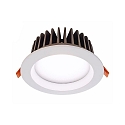  Recessed LED ceiling luminaire COB 130 rund, 18W, current constant, 34,8V DC, 500mA, 4000K, white