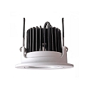 Recessed LED ceiling luminaire COB 68 cCT, 8W, 24V, 65�, 250cm-6500K, IP20, white