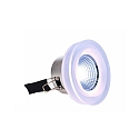  Recessed LED ceiling luminaire COB 68 ACRYL, 8W, 24V DC, 45�, RGB, IP20, silver
