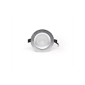  KapegoLED recessed ceiling luminaire COB 94 RGBW, RGB + warm white, voltage constant, 24V DC, 16W, brushed silver