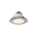 LED Deckeneinbauleuchte ACRUX 68, � 9.5cm, 7W 3000/4000/6000K (CCT) 630lm 90�, dimmbar, wei� matt / silber