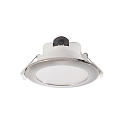 Deko-Light LED Deckeneinbauleuchte ACRUX 90, � 11.3cm, 9W 3000/4000/6000K (CCT) 760lm 90�, dimmbar, wei� matt / silber