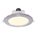 LED Deckeneinbauleuchte ACRUX 195, � 24.4cm, 26W 3000/4000/6000K (CCT) 2670lm 90�, dimmbar, wei� matt / silber
