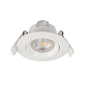 Recessed LED ceiling luminaire SMD-68-230V-round, IP20, 36� swivelling, 220-240V AC / 50-60Hz, 6.5W 4000K 550lm 45�, white
