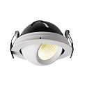 Deko-Light Recessed LED ceiling luminaire BELLATRIX, current constant, 18V DC, 500mA, 9W 3000K 760lm 40�, cRi > 90, swivelling, white