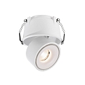 LED Deckeneinbau-Strahler UNI II TILT, IP20, 350mA (exkl. BG), CRi >90, kardanisch, dimmbar, 12W 3000K 1035lm 36�, wei�
