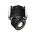 LED Decken-Einbaustrahler UNI II MINI TILT, IP20, 500mA (exkl. BG), CRi >90, kardanisch, dimmbar, 9W 3000K 670lm 36�, schwarz