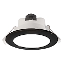 LED Deckeneinbauleuchte ACRUX 195, � 24.4cm, 26W 3000/4000/6000K (CCT) 2670lm 90�, dimmbar, wei� matt / schwarz