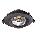Deko-Light LED Einbau-Strahler DIONE IP20, � 8.2cm, 8.5W 2700K 750lm 36�, schwenkbar 30�, Quick-Terminal, dimmbar, schwarz