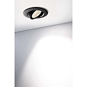 Deko-Light LED Einbau-Strahler DIONE IP20, � 8.2cm, 8.5W 2700K 750lm 36�, schwenkbar 30�, Quick-Terminal, dimmbar, schwarz