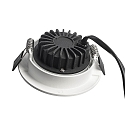 LED Sanierungs-Downlight DIONE IP20 DTW, � 8.2cm, 8.5W 1800-3000K 480lm 36�, CRi >95, schwenkbar 30�, Quick-Terminal, wei�